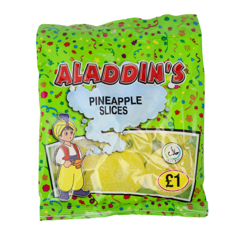 Aladdins Fizzy Pineapple Rings 12x110g