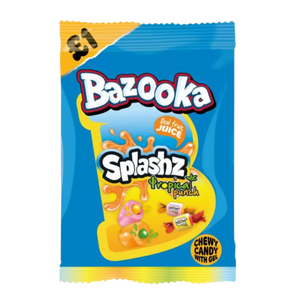 Bazooka Splashz Tropical £1 PMP 12x120g