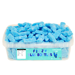 Candycrave Fizzy Blue Bottles Tub 600g