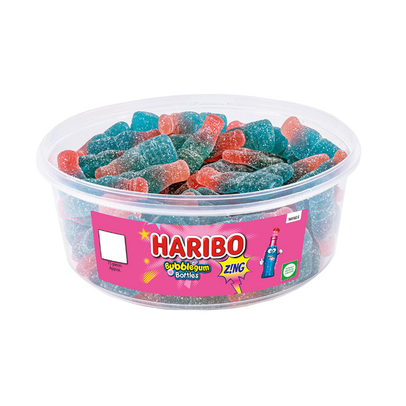 Haribo Fizzy Bubblegum Bottles 638g 75 Count