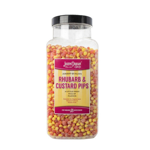 Joseph Dobson Rhubarb & Custard Pips 2.72kg Jar