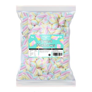 Candycrave Small Twist Marshmallows 1kg