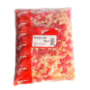 Barratt Pink and White Love Hearts 3Kg