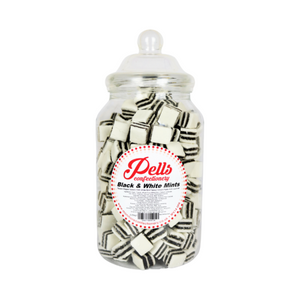 Pells Black & White Mints 2Kg Jar